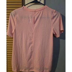 All in Motion Pink Crew Neck Short Sleeve Athletic T Shirt Girls Size L